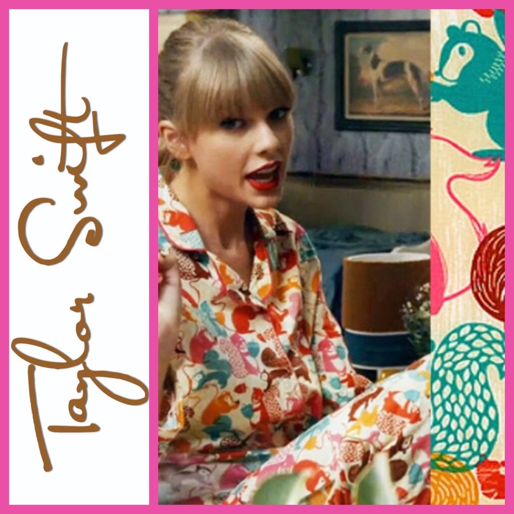 Taylor Swift pajama top size S small squirrel